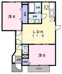 クレストール昴Ａの物件間取画像